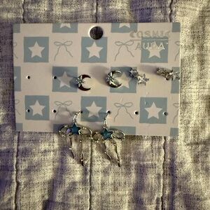 Star and Moon Earring Set from Hot Topic